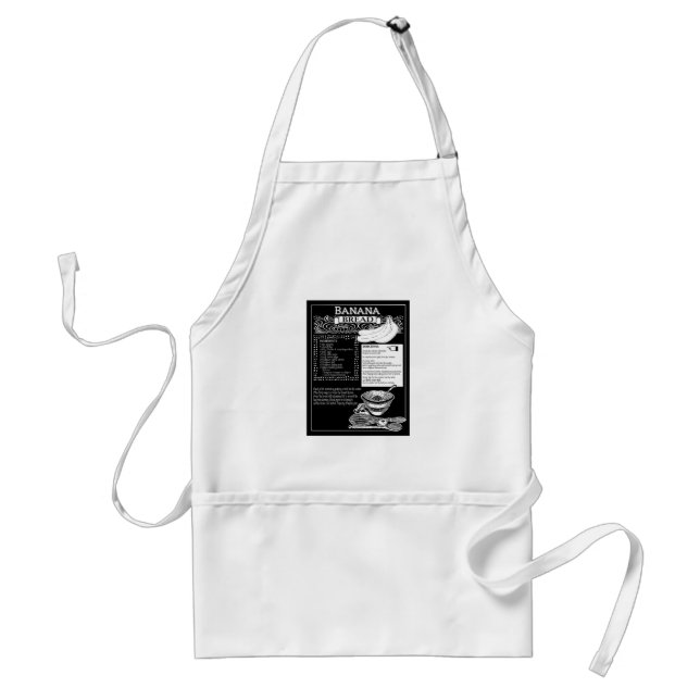 Banana Bread Recipe Apron Förkläde (Framsidan)