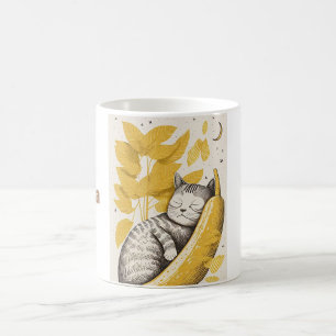 Banana Cat Kaffemugg