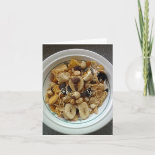 Banana Chip Gun Show Hälsning Card Kort