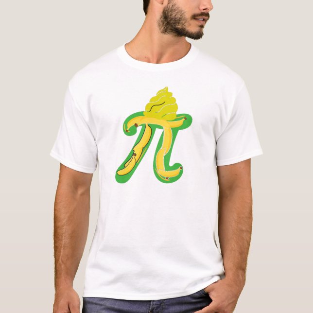 Banana Cream Paj Pi Day T Shirt (Framsida)