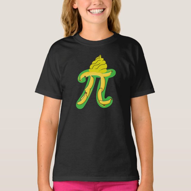 Banana Cream Paj Pi Day T Shirt (Framsida)