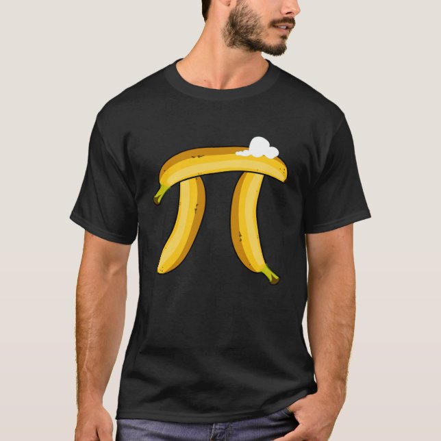Banana Cream Pi Funny Pi Day Banana Cream Pi T Shirt (Framsida)