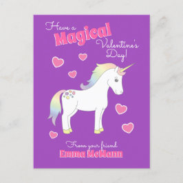 Banana Cute Kids Classroom Valentine Card Vykort