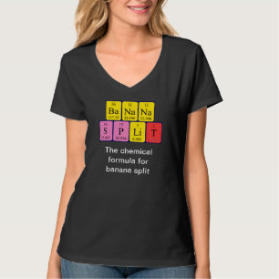 Banana delade periodisk bord-frasskjorta t shirt