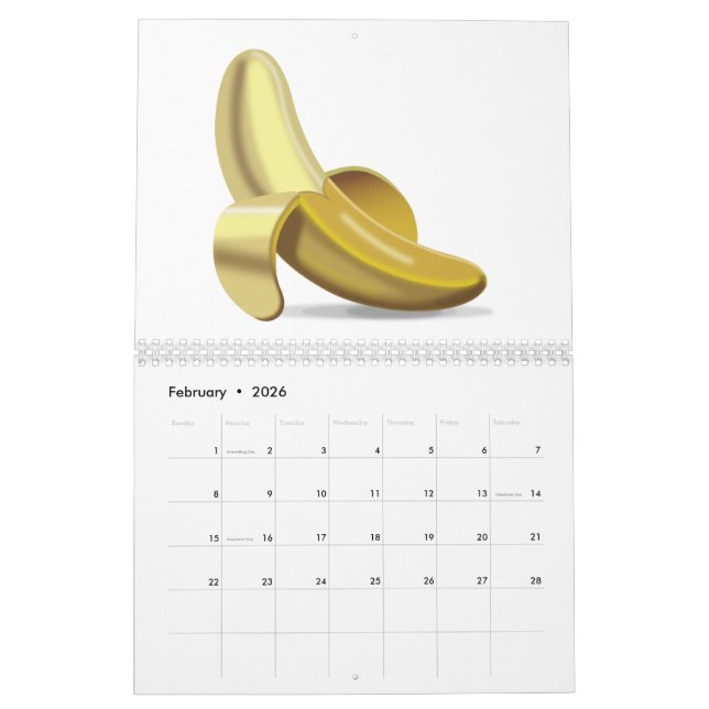 Banana - Emoji Kalender (Feb 2026)