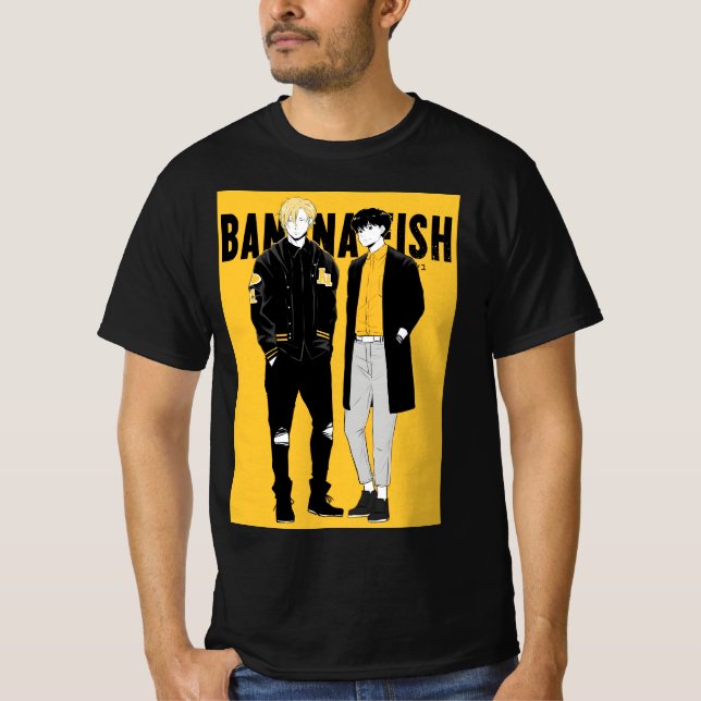 Banana Fish Black T Shirt (Framsida)