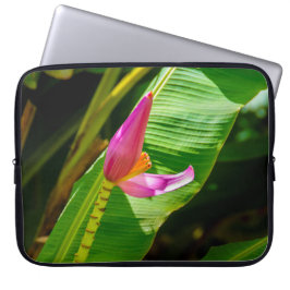 Banana Flower, Limahuli Gardens, Kauai Wetdress Laptop Sleeve