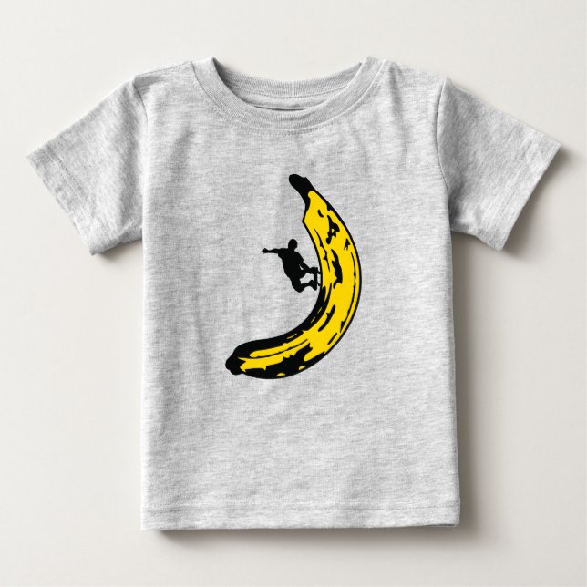 Banana från Sports Funny Skateboard T Shirt (Framsida)