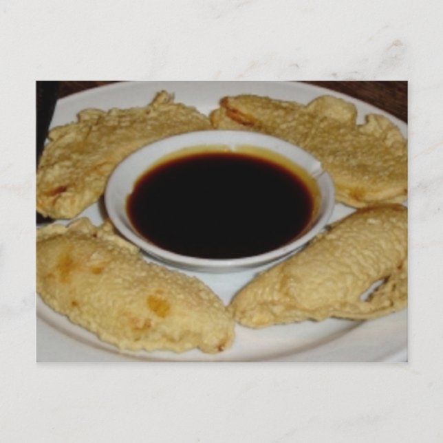 Banana Fritters Recipe Vykort (Framsida)