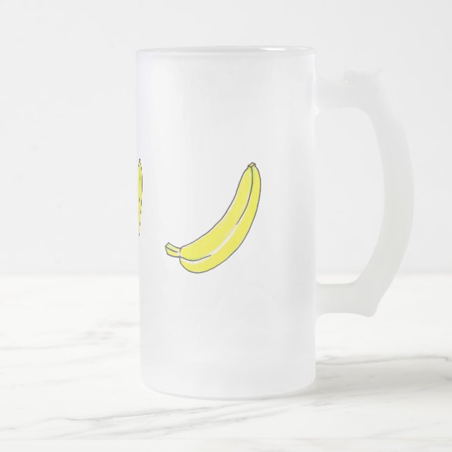 Banana Frostat Ölglas (Höger)