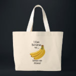 Banana Fruit Boost My Mood Funny Jumbo Tygkasse<br><div class="desc">Banana Fruit Boost My Mood Funny Large Tote Bag originally designed by Nisha Prabhu. Carry your essentials in style and humor with this playful large tote bag! Featuring a cheerful banana and the hilarious phrase "Boost My Mood, " it's the perfect accessory to brighten your day. This spacious tote is...</div>