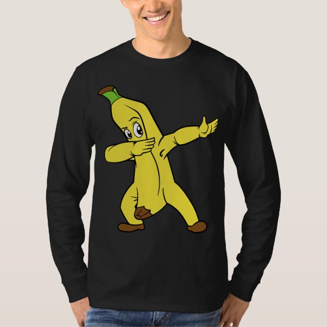 Banana Fruit Dabbing Dab Dancing T Shirt (Framsida)