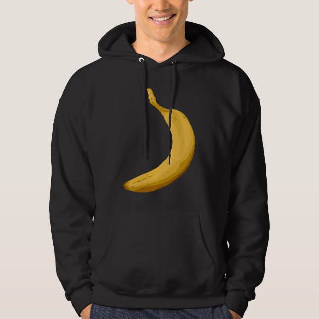 Banana fruit food healthy bananas fruit vegan vege hoodie (Framsida)