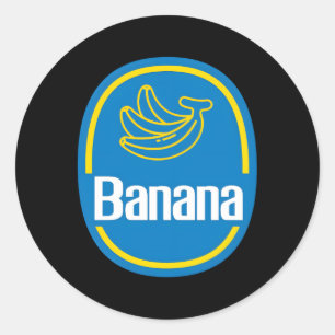 Banana Fruit Lazy Halloween Runt Klistermärke