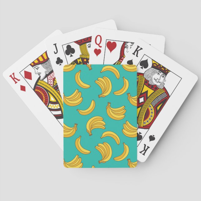 Banana Fruit Roligt Mönster Casinokort (Baksidan)