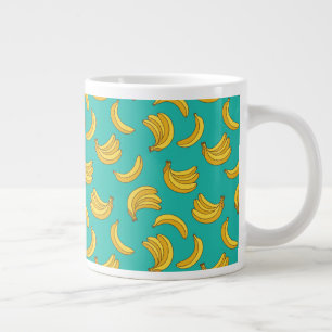 Banana Fruit Roligt Mönster Jumbo Mugg