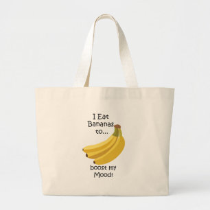 Banana Frukt Boostar Mitt Humör Roligt Jumbo Tygkasse