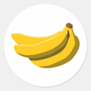 Banana Galenhet! Runt Klistermärke