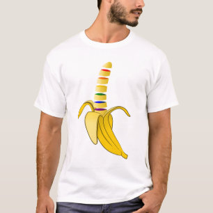 Banana Gay pride Flagga Design T-shirt