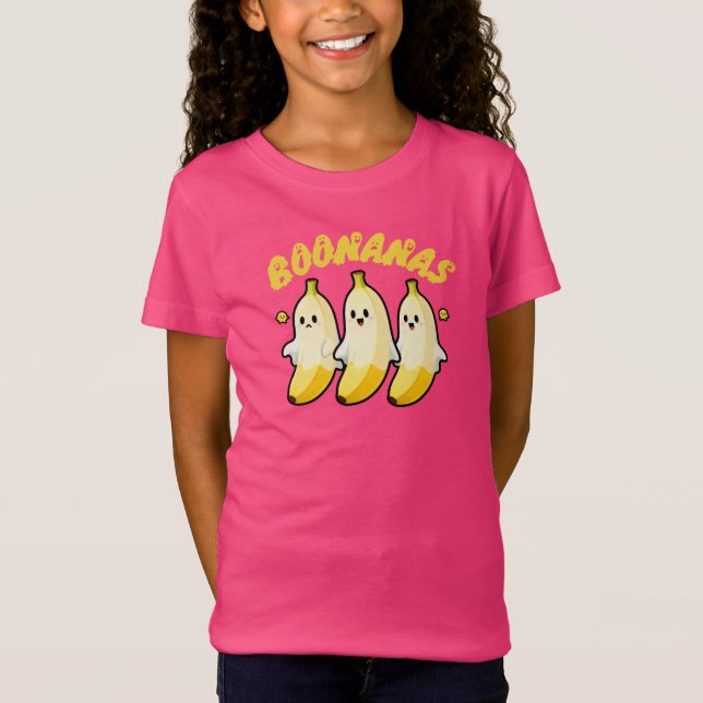 Banana Ghost Funny Cute Halloween Fruit T Shirt (Framsida)