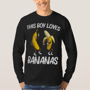 Banana Gift for Boys Manar Tropical Banana Fruit L T Shirt