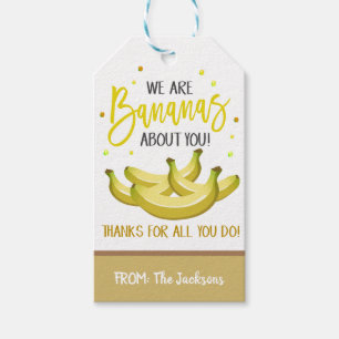 Banana Gift-Märkre Presentetikett