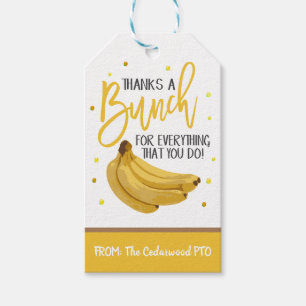 Banana Gift-Märkre Presentetikett