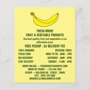 Banana, Greengrocers Reklamation Flygblad