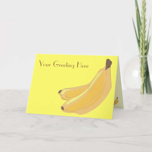 Banana Greeting Card Kort (Framsida)