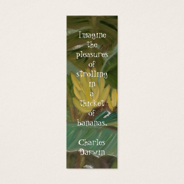 Banana Grove Bookmark Litet Visitkort (Framsidan)
