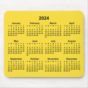 Banana Gult 2024 Kalender Musmatta