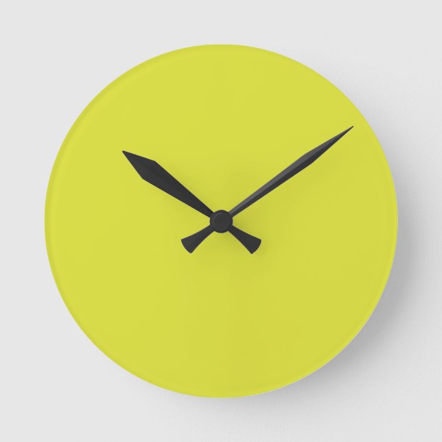 Banana Gult Wall Clock Rund Klocka (Framsida)