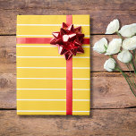 Banana Gult White Thin Vågrät Stripe Presentpapper<br><div class="desc">Banana Gult och White Thin Vågrät Strepe Wrapping Papper</div>
