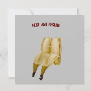 BANANA HÄLSNING TACK KORT