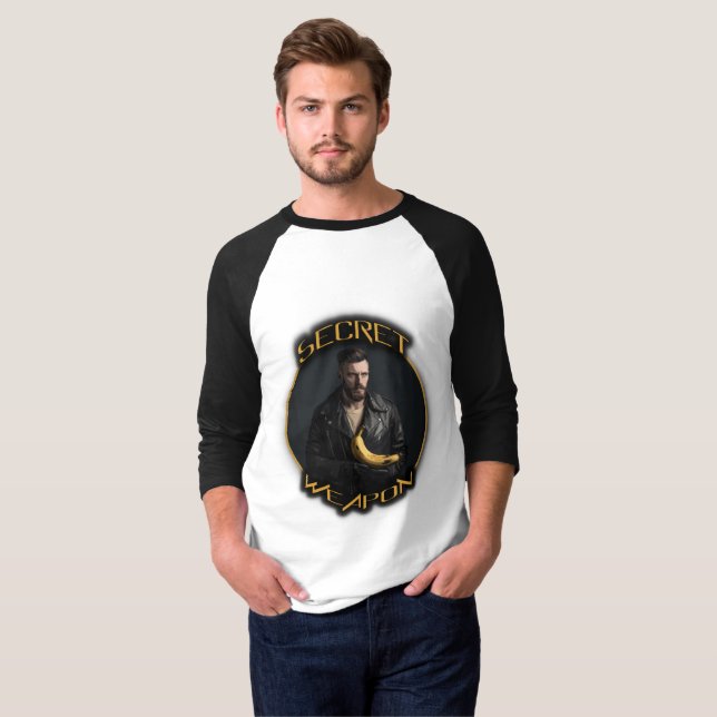 Banana: hans hemliga vapen t shirt (Hel framsida)