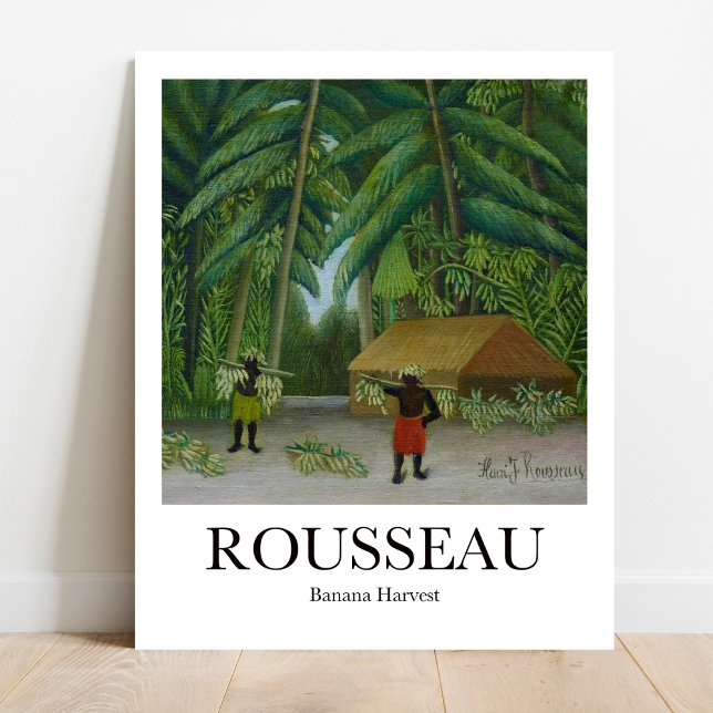 Banana Harvest av Henri Rousseau Poster (Jungle Escape: Own Rousseau's "Banana Harvest." Vibrant art poster)