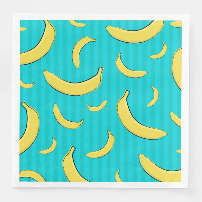 Banana Illustration Pappersservett (Framsida)