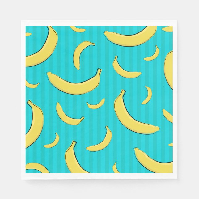 Banana Illustration Pappersservett (Framsidan)