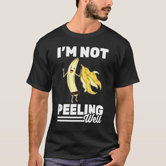 Banana Im ej skalbar Vegetarian Vegan T Shirt (Framsida)