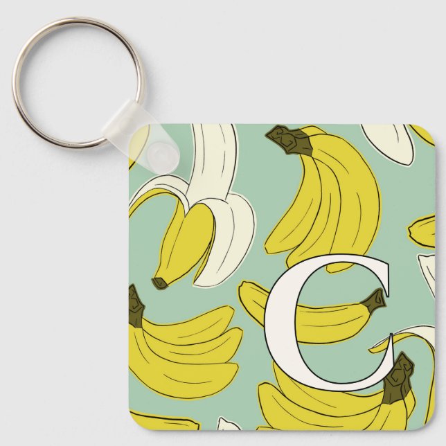 Banana Initial Nyckelring (Framsida)