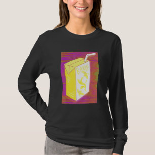 Banana Juice Box Colorful Noise Vaporwave T Shirt