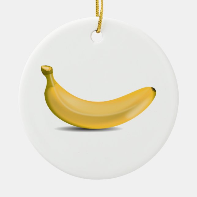 Banana Julgransprydnad Keramik (Framsidan)