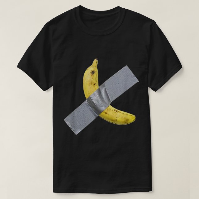 Banana Kanaltejp Meme Konst Design T Shirt (Design framsida)