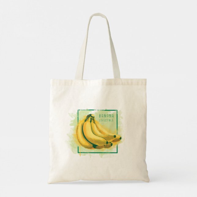 Banana Lifestyle Tote Bag Tygkasse (Baksida)