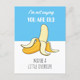 Banana Little Overmope Funny Birthday Gift Helg Vykort