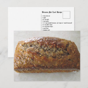 Banana Loaf Recipe Vykort