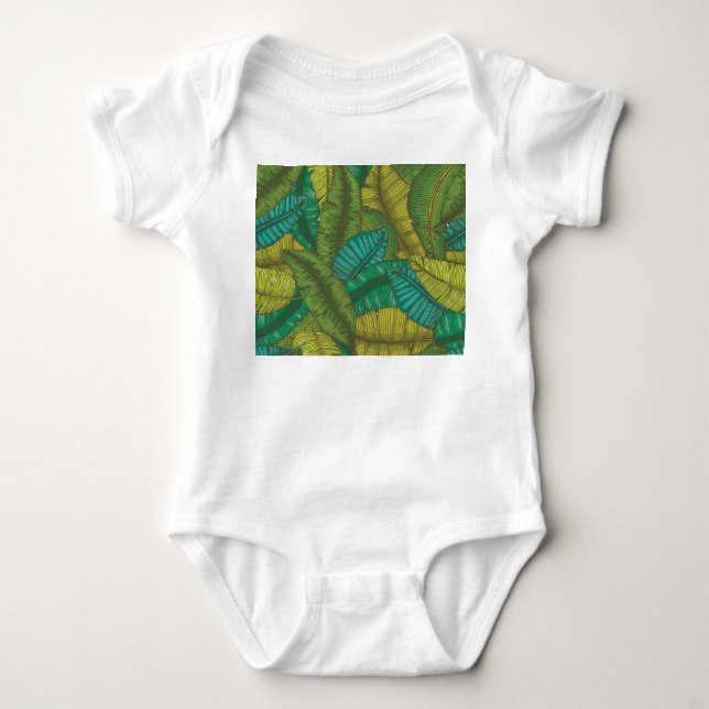 Banana Löv: Botanic Vintage Hand-Drawn T Shirt (Framsida)