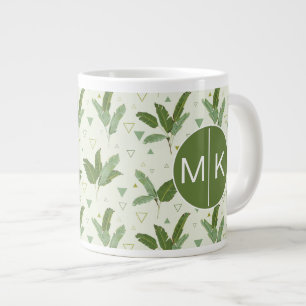 Banana Löv med trianglar Monogram Jumbo Mugg