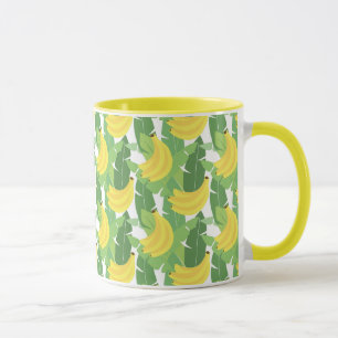 Banana Löv och Frukt Mönster Mugg