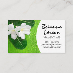 Banana Löv och White Flowers Visitkort